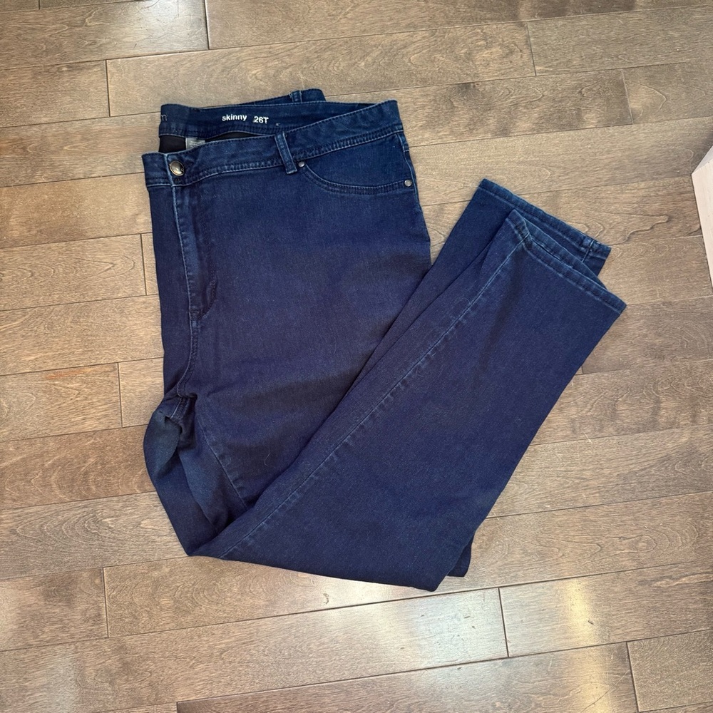 Avenue Dark Blue Skinny Jeans
